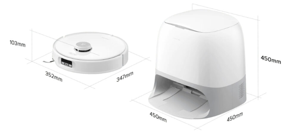 Roborock Qrevo Curv dimensiuni